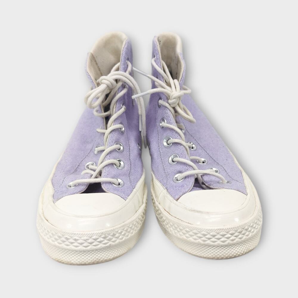 Women Converse 70's Retro Stripe Oxygen Purple High Top Sneakers Mens 5 Womens 7 - Picture 3 of 9